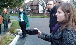Site visit to the rain gardens project in Nottingham
